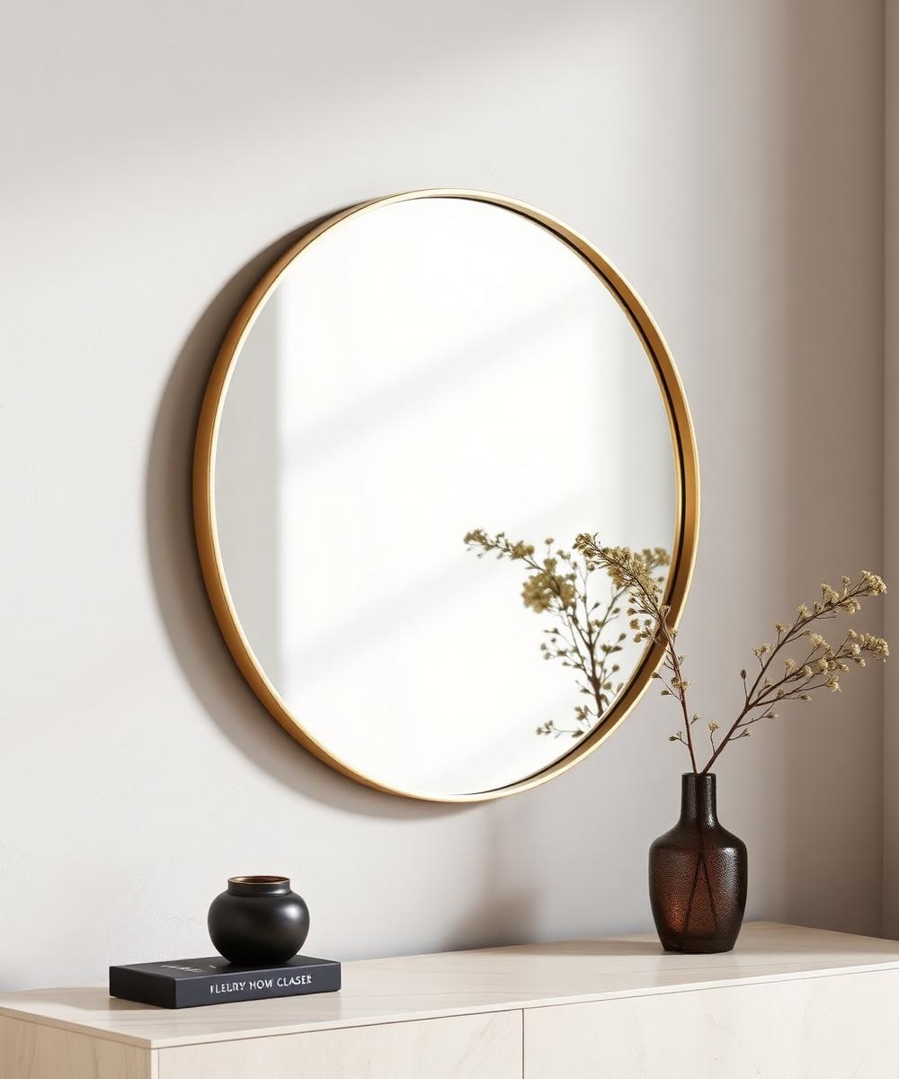 Solene Brass Mirror